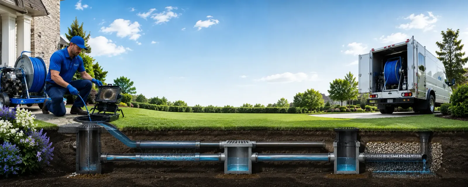 Outdoor drain cleaning information for Rumson, NJ